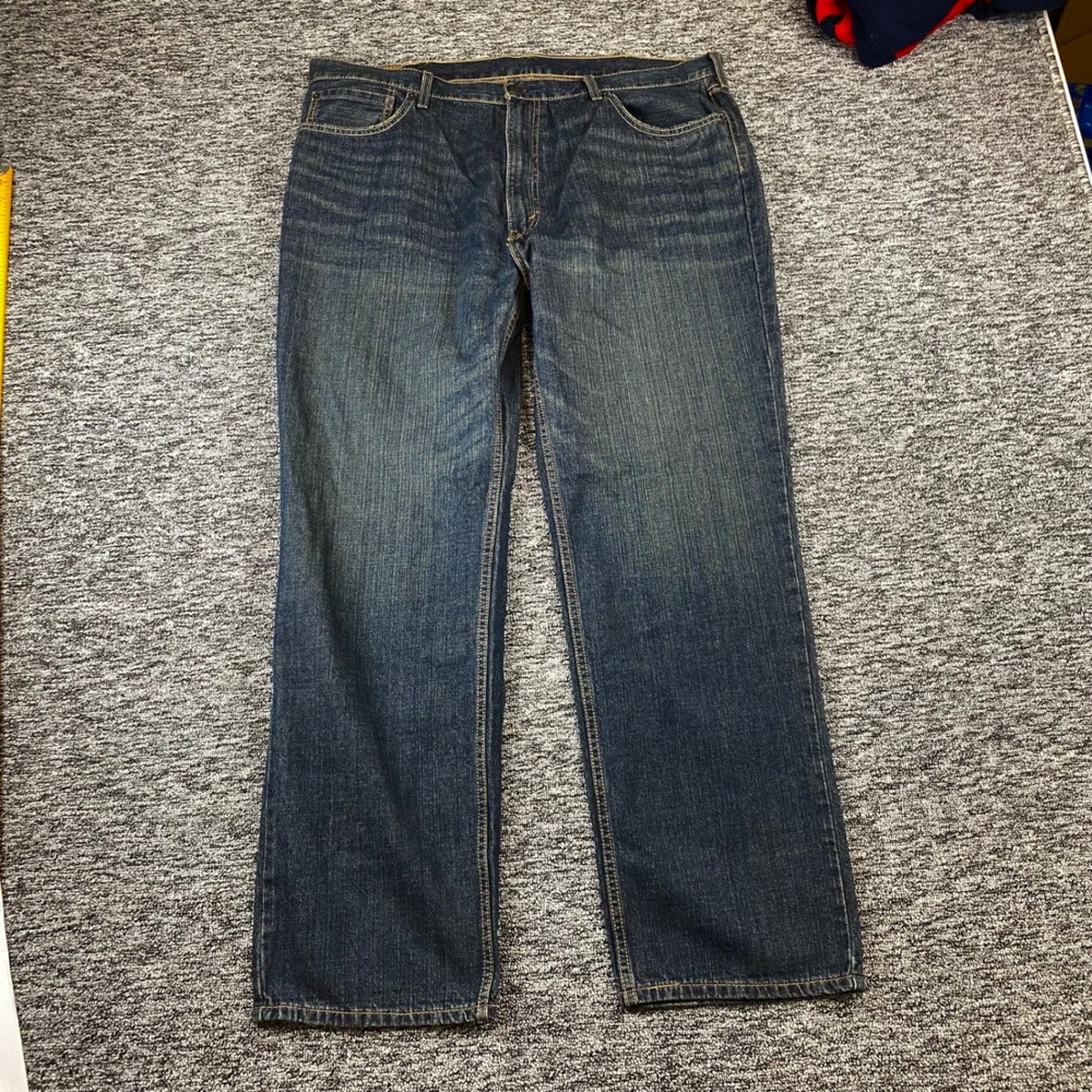 Levis 559 Jeans Mens 44x32 Dark Wash Relaxed Straight 100 Cotton Denim